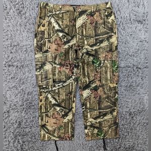 Mossy Oak Pants Men's 44x32 Green Brown Camo Break Up Infinity Hunting Cargo